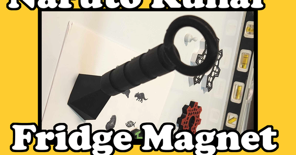 Naruto kunai frigo aimant iqless 3D modèles Ménage Accueil maison décor réfrigérateur 3d print model - Mito3D