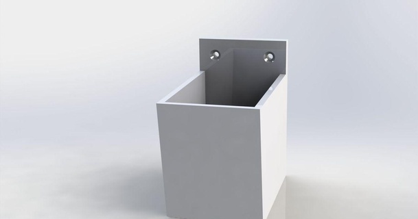 montaggio parete scatole flo egli uomo 3D Modelli passatempo creatori organizzatori scatola Wall Mount 3d print model - Mito3D