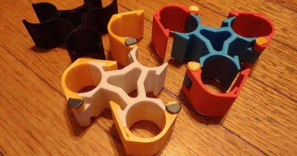 tri clasp ottone squillare 3D Modelli passatempo creatori utensili chiusura thingiverse 3d print model - Mito3D