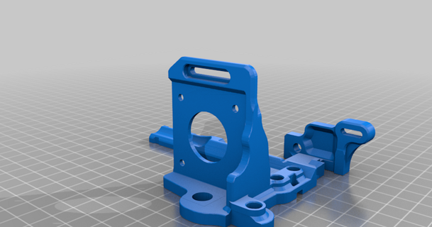 ender 5 plus linear rail hotend mount jimmy white 3D Models Printers Accessories bmg creality e3dv6 funssor 3d print model - Mito3D