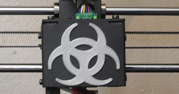 biohazard symbol carriage anycubic i3 mega kb9rlw 3D Models Printers Accessories thingiverse 3d print model - Mito3D