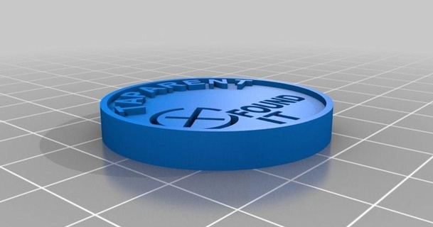 geocache coin tap50 3D Models Sports & Outdoor Other thingiverse 3d print model - Mito3D
