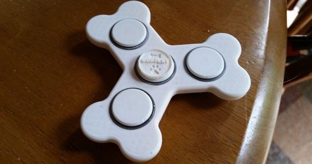 bone fidget spinner bentley coin center tap50 3D Models Toys & Games Other 3d print model - Mito3D