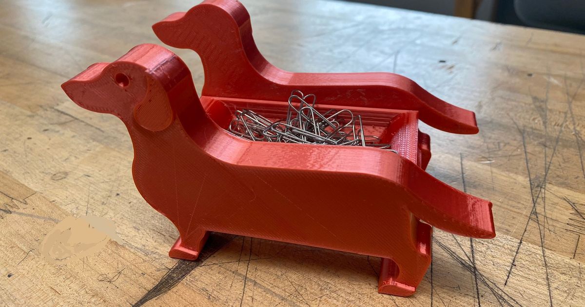 köpek kağıt klips Kulp destek dgao2023 3D modeller ev halkı ofis organizasyonu organizatörü Ofis malzemeleri 3D print model - Mito3D
