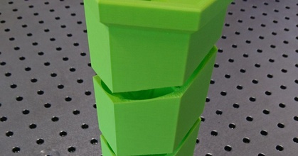 ouvert spirale dé tour hexagonal Télécharger libre stl modèle imprimablescom 3d modèles jouets Jeux planche dés dnd rpg table 3d print model - Mito3D