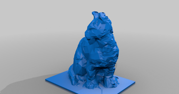 red cat 3d scan johnroy222 3D Models Household Pets 3dscan lowpoly thingiverse 3d print model - Mito3D