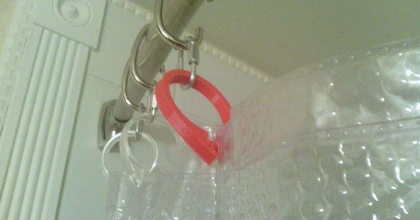 locking shower ring kazw 3D Models Household Bathroom bathroom freecad hook reprap 3d print model - Mito3D