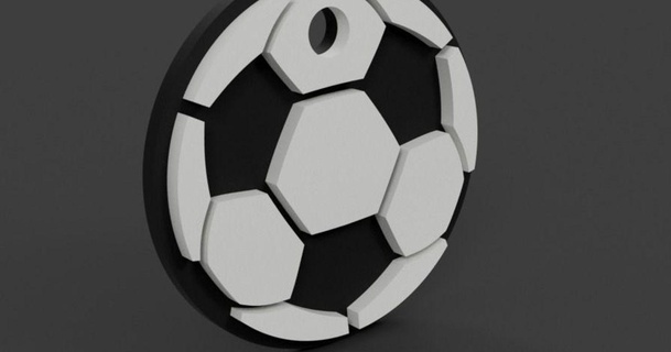 soccer football keychain sk engineering 3D Models Fashion Other Accessories european fun fusion360 key 3d print model - Mito3D