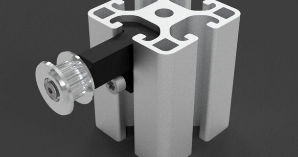 articolo luce gt2 puleggia scanalatura 8 sk ingegneria 3D Modelli passatempo creatori idee profilo in alluminio fusion360 gt2belt gt2pulley 3d print model - Mito3D