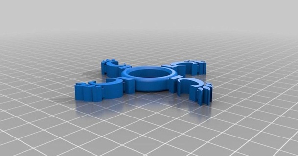 bearcat agitarsi filatore riverman 3D Modelli giocattoli Giochi all'aperto Università fidgethandspinner fidget handspinner 3d print model - Mito3D