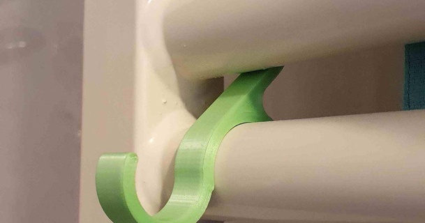 gancho toalla radiador tejer verter radiateur Seche servilletas burbuja 3D modelos casa baño toalleros 3d print model - Mito3D