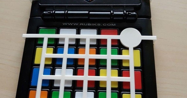 rubiks raça telha suporte olho 3D modelos brinquedos jogos borda jogo tabuleiro rubik thingiverse 3d print model - Mito3D
