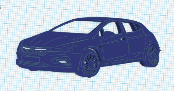 Opel Astra johination 3D modèles art conception 2D assiettes logos 3d print model - Mito3D