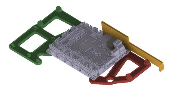 skr bracket wanhao i3 v21 varazir 3D Models Printers Accessories thingiverse mountingbracket wanaho 3d print model - Mito3D