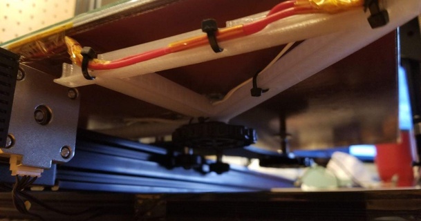 ender extensor calentado cama cable apoyo soporte fritzinador 3D modelos impresoras accesorios thingiverse 3d print model - Mito3D