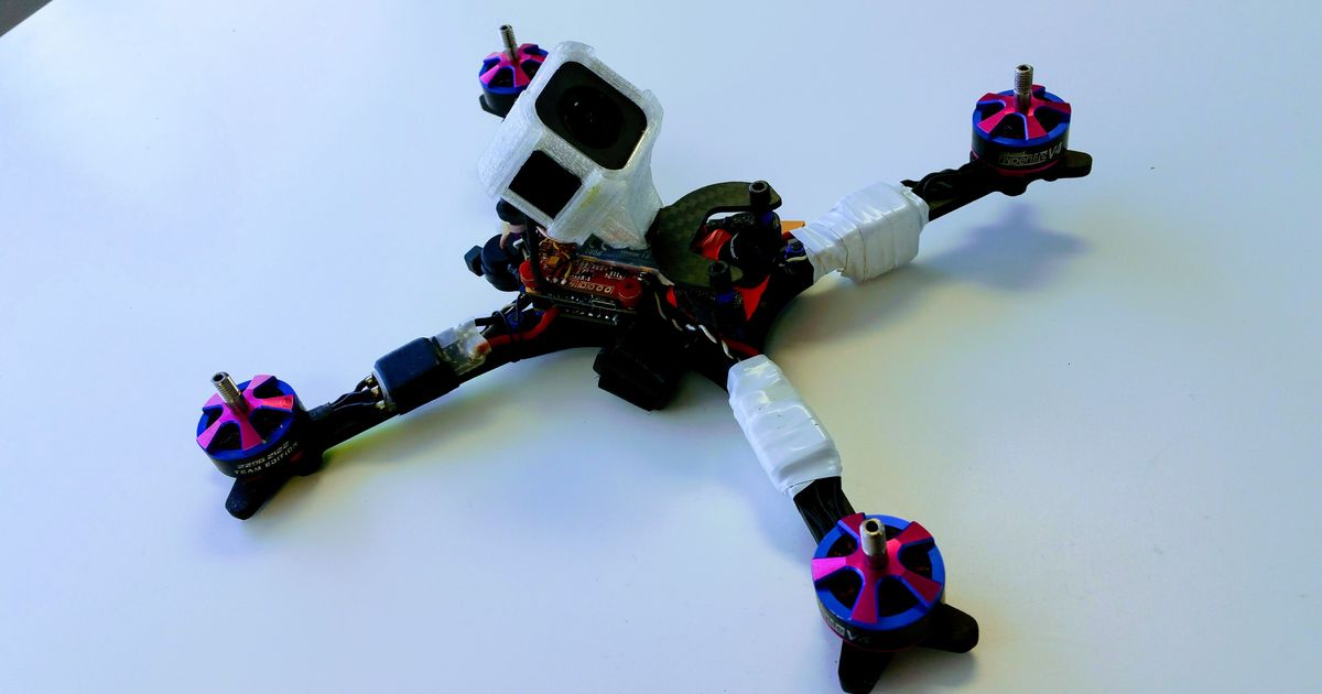 runcam Divisé fauxpro session monter table5 hawkbaitfpv 3D modèles loisir fabricants RC robotique Go Pro quad drone 3D print model - Mito3D