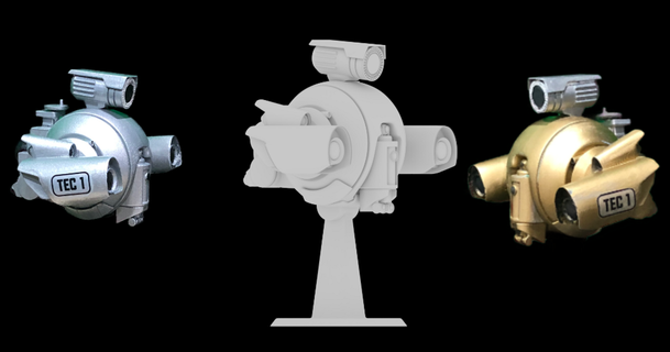 escoria juego vigilancia droide vrgremlin 3D modelos juguetes juegos aire libre zumbido supervivencia thingiverse robots 3d print model - Mito3D