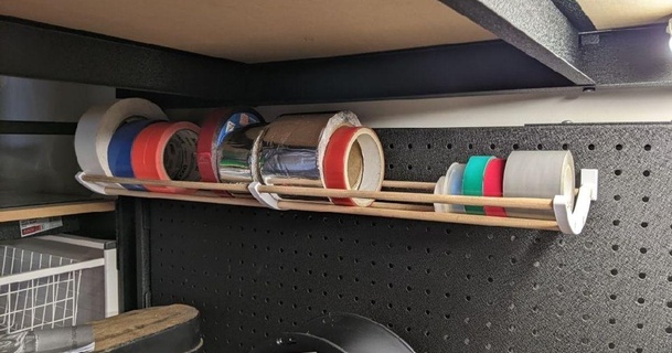 pegboard tape wire holder eraseme 3D Models Hobby & Makers Tools thingiverse 3d print model - Mito3D