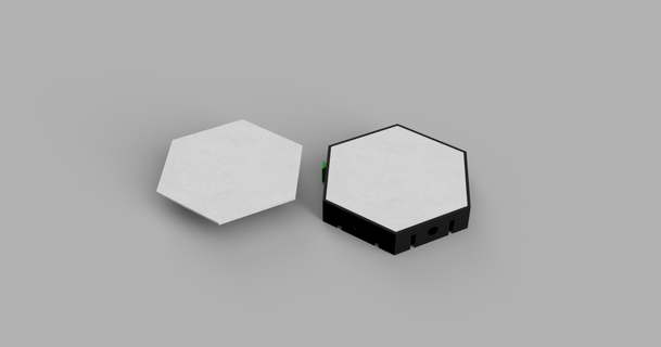 Nanoleaf stil Lamba 4xsample 3D modeller Sanat tasarım Wall mounted ışık Led kendin yap arduino 3d print model - Mito3D