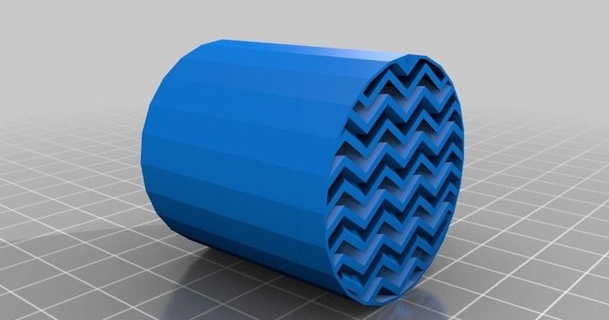 39mm 1-1 2 sch40 corrugated plate static mixer aonomus 3D Models Hobby & Makers Other Ideas thingiverse staticmixer corrugatedplate 3d print model - Mito3D