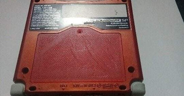 Game Boy advance sp Batterie Startseite Mantel deutlich 3D Modelle Gadgets Video Spiele thingiverse Batterieabdeckung GAMEBAYDAPLANCE gameboyadvancesp 3d print model - Mito3D