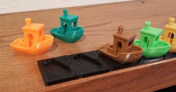 interlocking benchy display projectsbybrian 3D Models Art & Design Sculptures 3dbenchy thingiverse 3d print model - Mito3D