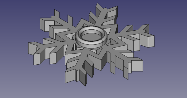 snowflake spinner razvii 3D Models Printers Accessories extruder visualiser espinner extruderindicator 3d print model - Mito3D