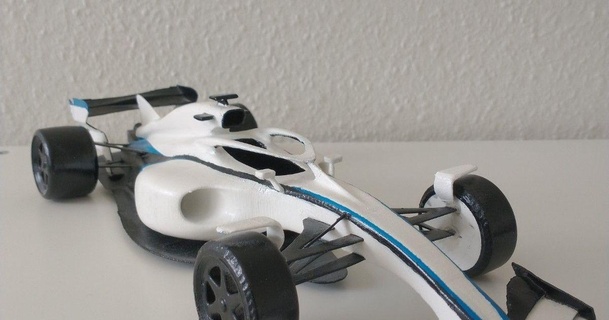 Fórmula 1 2022 carro Strachatella 3D modelos passatempo fabricantes automotivo corrida f1 automobilismo 3d print model - Mito3D