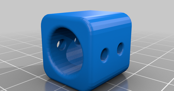 vzbot cf tube end block thingy petertjedmn 3D Models Printers - Upgrades thingiverse 3d print model - Mito3D