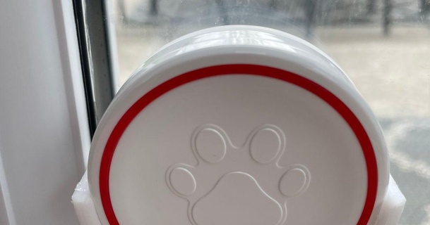 wireless dog doorbell holder funky dysfunc 3D Models Household Pets mountingbracket 3d print model - Mito3D