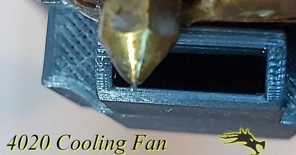 ender 2 4020 cooling fan adapter ecks-calibur 3D Models Printers Accessories blower thingiverse 3d print model - Mito3D