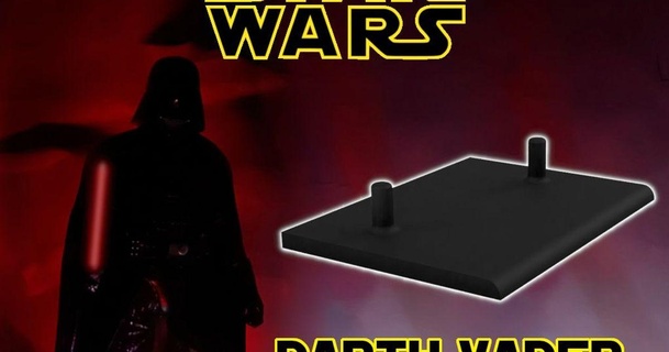 star savaşlar bölüm 5 Darth Vader heykelcik ayakta durmak ecks calibur 3D modeller oyuncaklar oyunlar dış mekan şeytani 3d print model - Mito3D