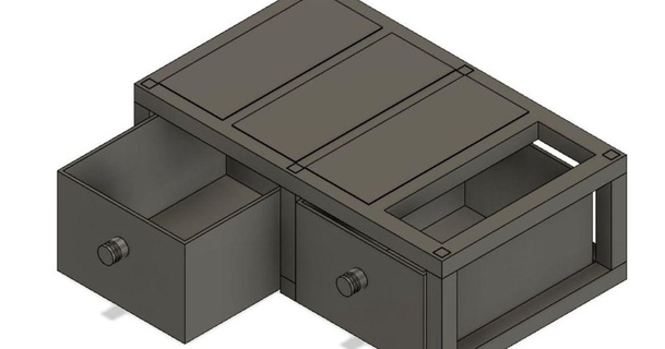 desktop organizer titanen 3D Models Household Office desk deskorganizer thingiverse 3d print model - Mito3D