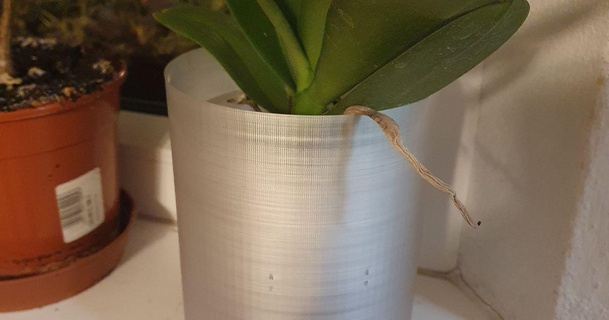orchidée pot michal poursuivre 3D modèles Ménage Extérieur jardin fleur vasemode spirale vase fleurs 3d print model - Mito3D