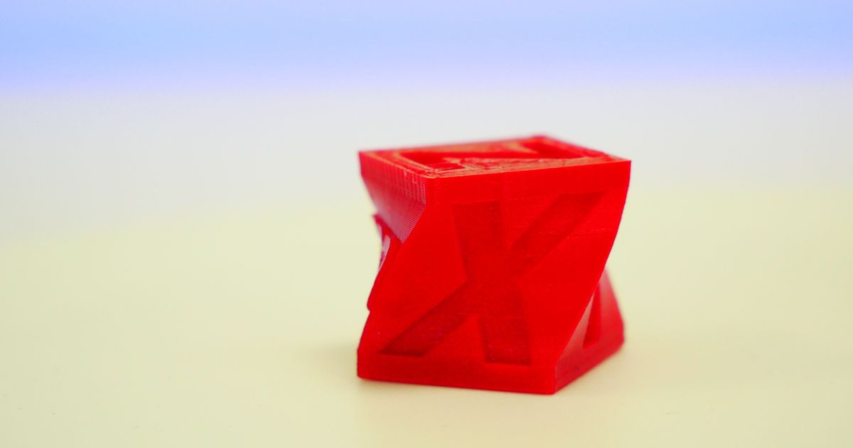 calibration cube 'twist' e3d 3D Models Printers Test calibrationcube testmodel 3D print model - Mito3D