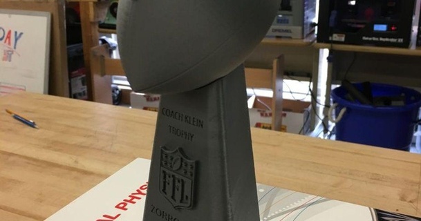 lombardi fantasy football trophy mcdeltat 3D Models Art & Design Sculptures thingiverse 3d print model - Mito3D
