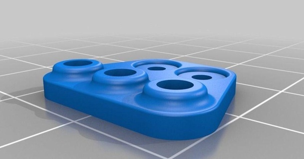 predator mini adaptor plate impulserc reverb goz72 3D Models Hobby & Makers RC Robotics cameramount fpv thingiverse 3d print model - Mito3D