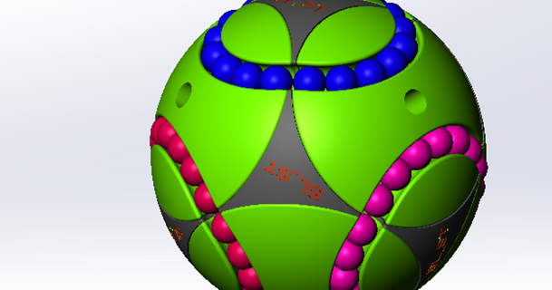 sl st sphère 3D modèles jouets Jeux puzzles Brain teasers puzzle Balle 3dpuzzle 3d print model - Mito3D
