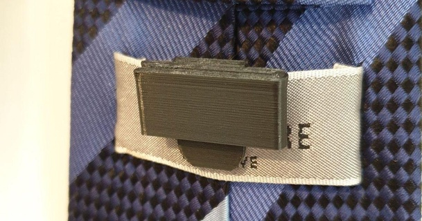 invisibile cravatta clip lourensaurus 3D Modelli moda Accessori collare camicia 3d print model - Mito3D