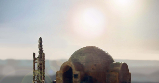 Luke Skywalker'ın ev Tatooine Yıldız Savaşları miniworld3d 3D modeller oyuncaklar oyunlar Vader mmu Bobafett arazi 3d print model - Mito3D