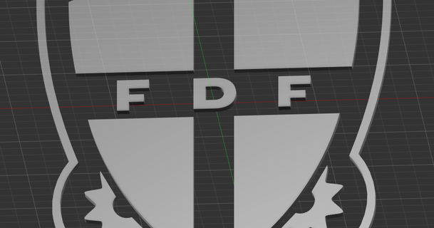 fdf logotipo zakhaz 3D modelos arte Projeto designs 3d print model - Mito3D