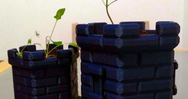 esagonale cae pianta pentola Affamato Joe 3D Modelli domestico all'aperto giardino thingiverse 3d print model - Mito3D