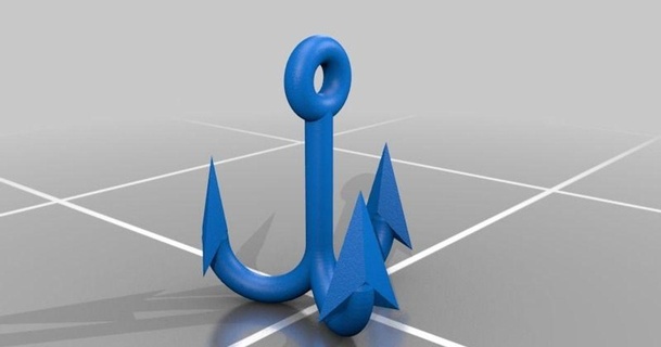 parameterized hook hungry joe 3D Models Costumes & Accessories Props fishing thingiverse 3d print model - Mito3D