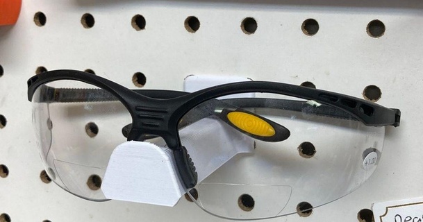 pegboard monte segurança óculos cmh 3D modelos casa escritório thingiverse porta 3d print model - Mito3D