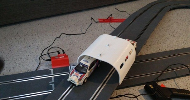 scx tunnel mêlée 3D modèles jouets Jeux Extérieur voiture fente scalextric 3d print model - Mito3D