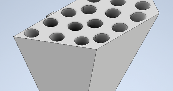 matita + titolare supporto esadecimale Conservazione parete cabs135 3D Modelli domestico Casa attrezzature organizzatore organizzazione portamatite 3d print model - Mito3D