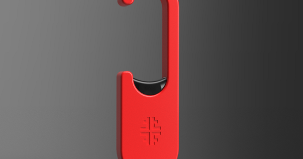 clicker sociale allontanamento versione federico squivel 3D Modelli gadget porta thingiverse estrattore 3d print model - Mito3D