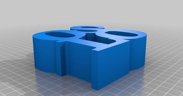 Oslo parola scultura Torre 3D Modelli arte design sculture thingiverse personalizzato 3d print model - Mito3D