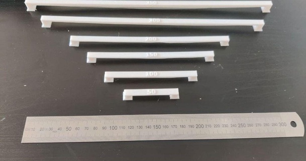 estremo ponte test pezzi 50 mm 350 genau14zeichen 3D Modelli stampanti calibrazione 3dprinter testprint thingiverse 3d print model - Mito3D