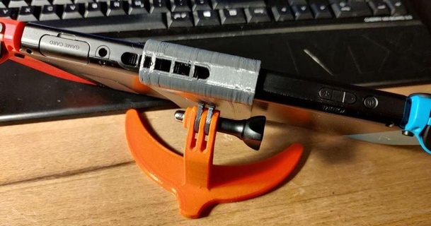 Nintendo Schalter gopro Clip Universal Stand genau14zeichen 3D Modelle Gadgets Gopro Halterung thingiverse 3d print model - Mito3D
